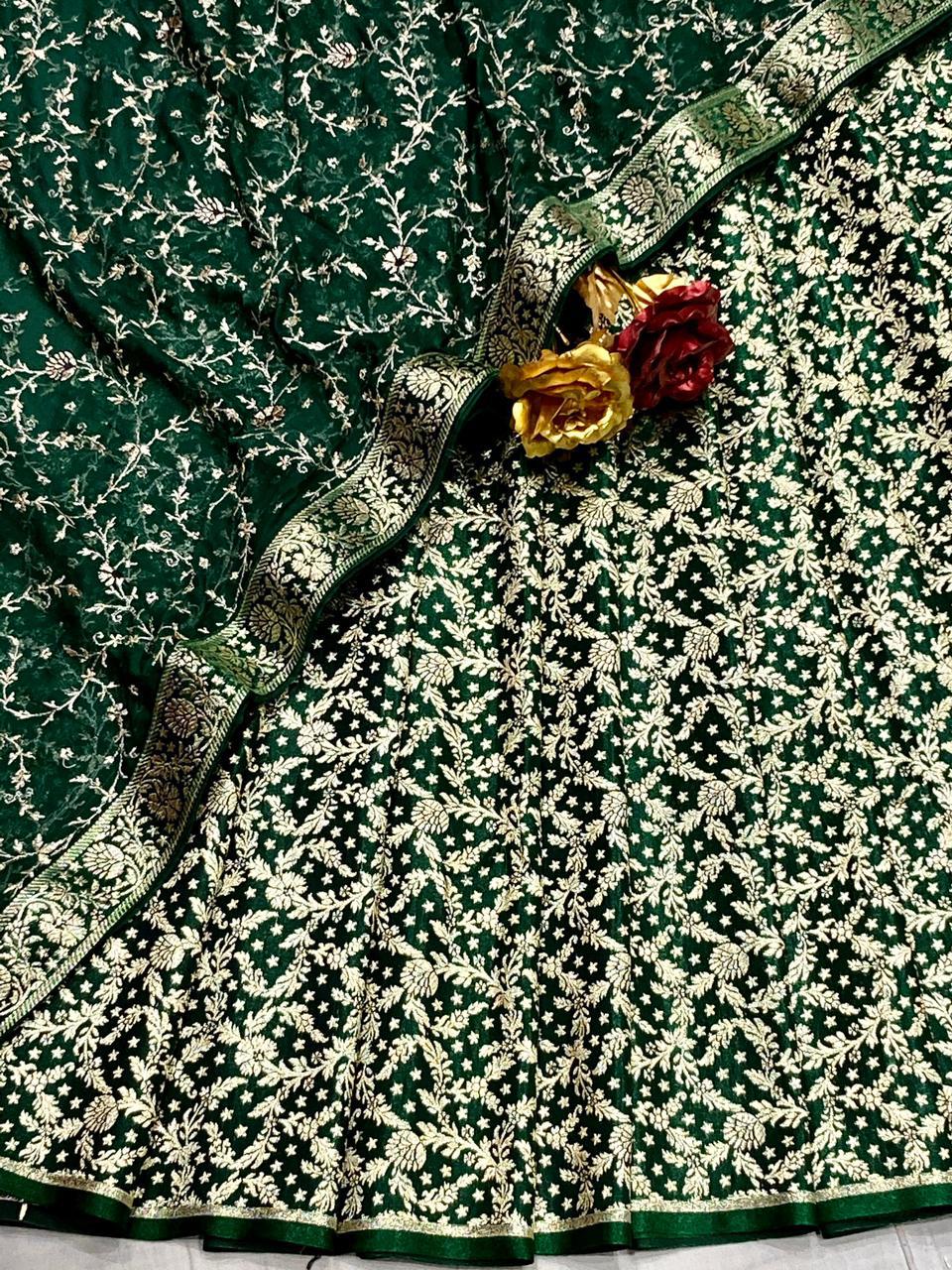 Benarsi Khinkhwab with Georgette Dupatta