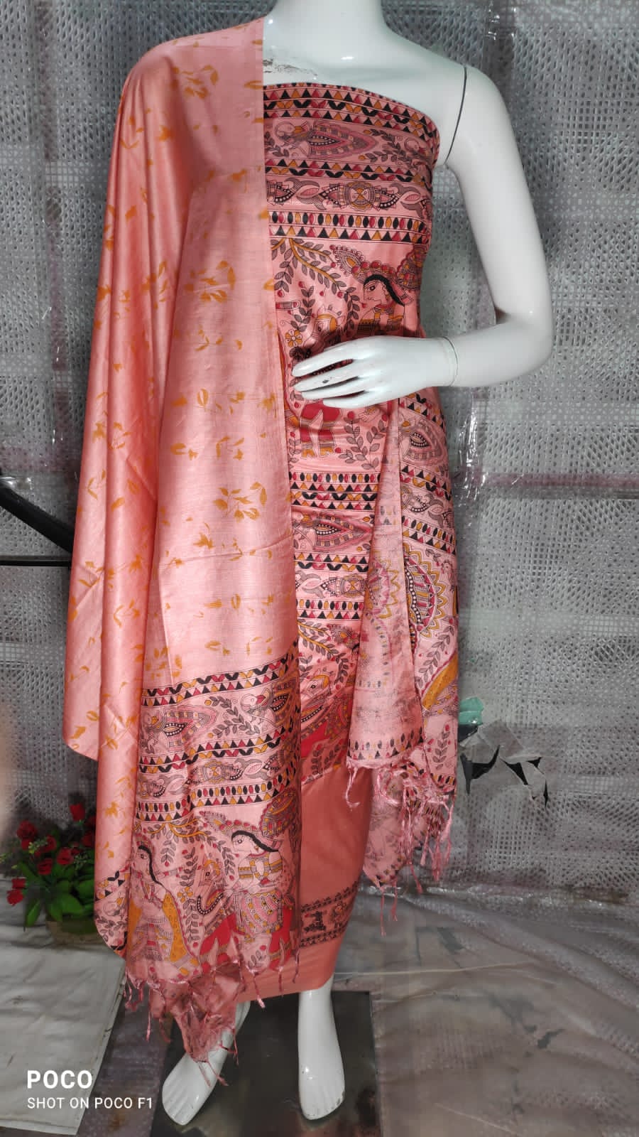 Madhubani Katan Silk Suits