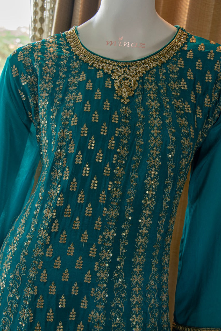 Chinnon Short Anarkali with Salwar