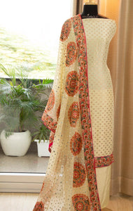 Opara Silk Suits with heavy embroidery dupatta