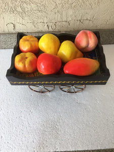 Metal Thela with Wooden Tray