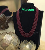 Onyx Beads Multistrand Necklace