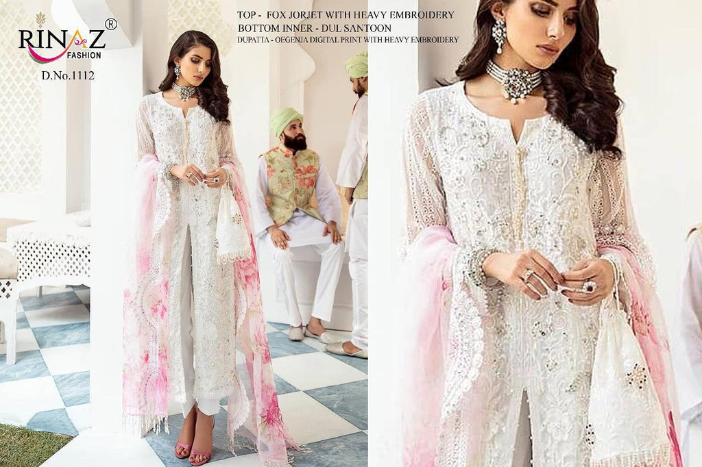 Faux Georgette and heavy net
