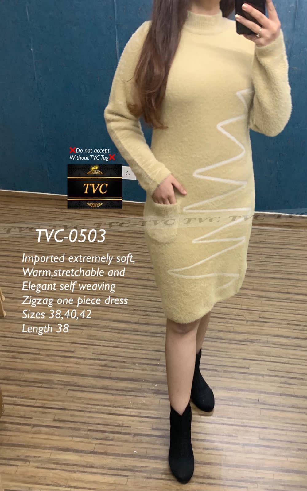 Woolen One Piece dress