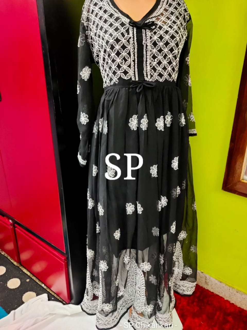 Chikankari Gown