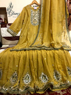Embroidered Kurti Gota Garara Set
