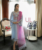 Chanderi Silk Embroidered Set