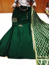 Load image into Gallery viewer, Dola Silk Gowns with Fancy Dupatta