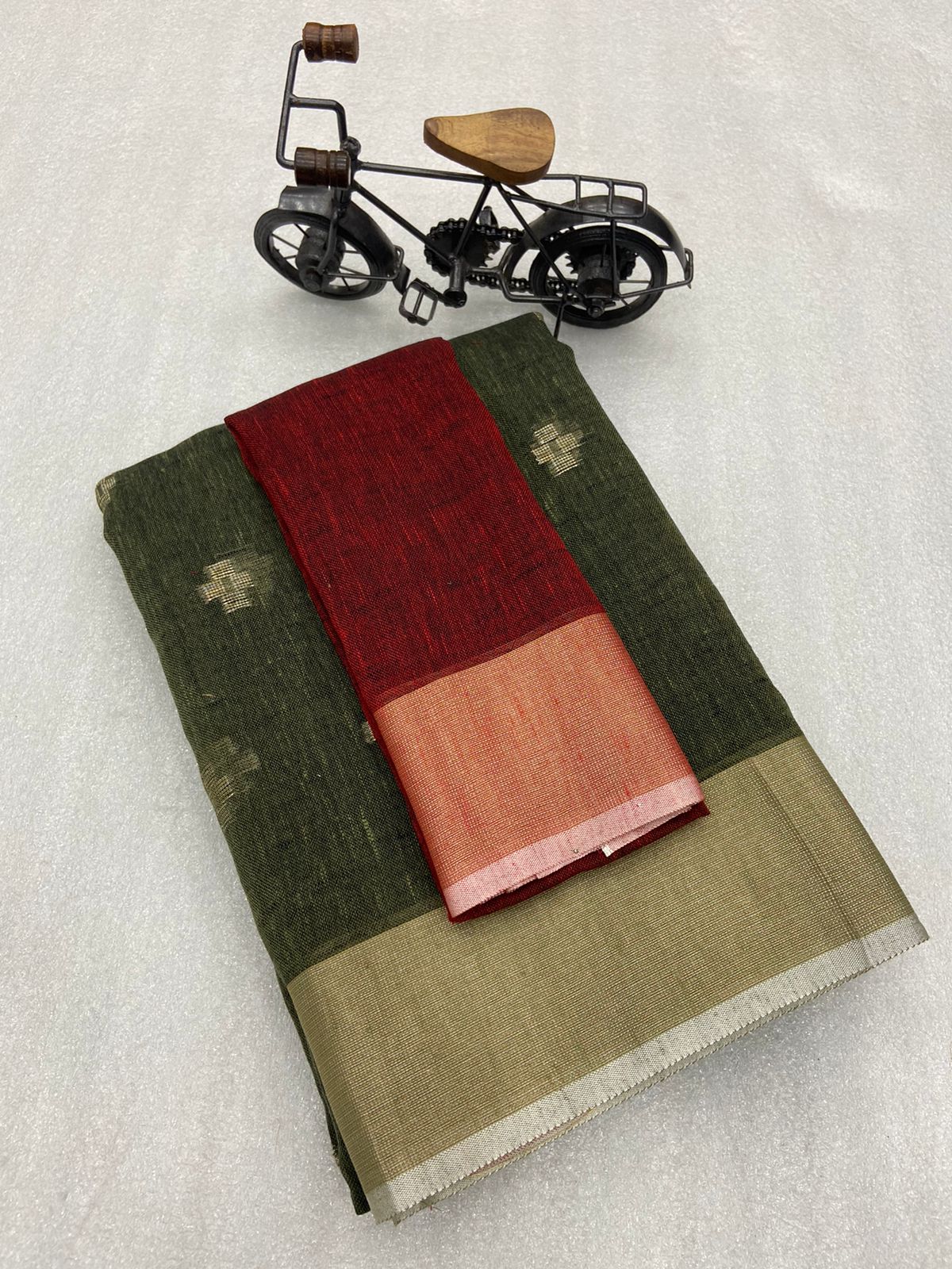 Khadi Linen Saree