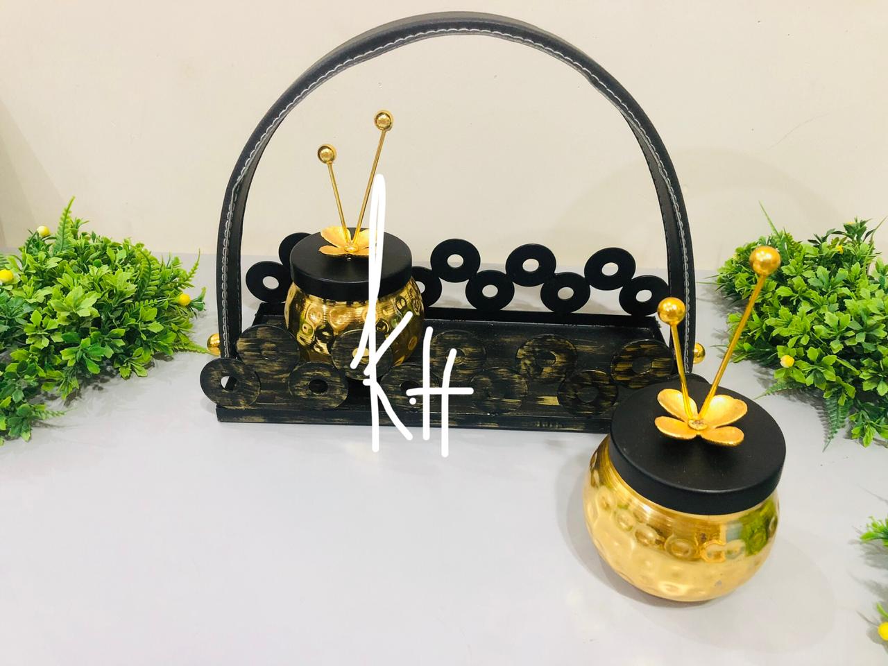 Platter Dry fruit/Snack Set (Mix Metal)