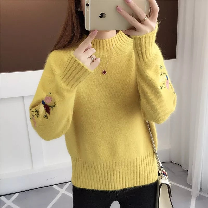 Beautiful Embroidery Sweater tops