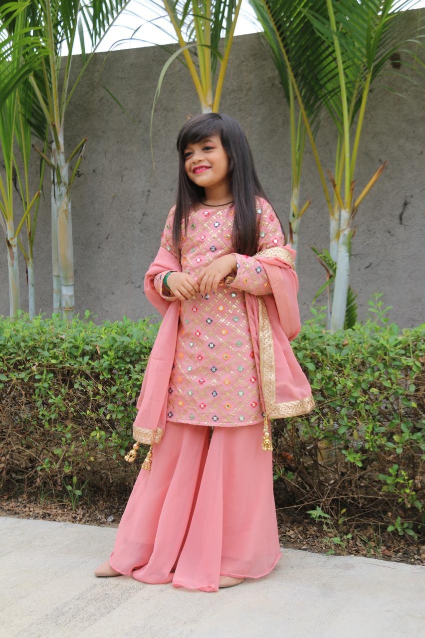 Mom n Daughter Sharara Set