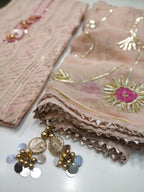 Chanderi Shirt with Gotta work n Shantoon Bottom