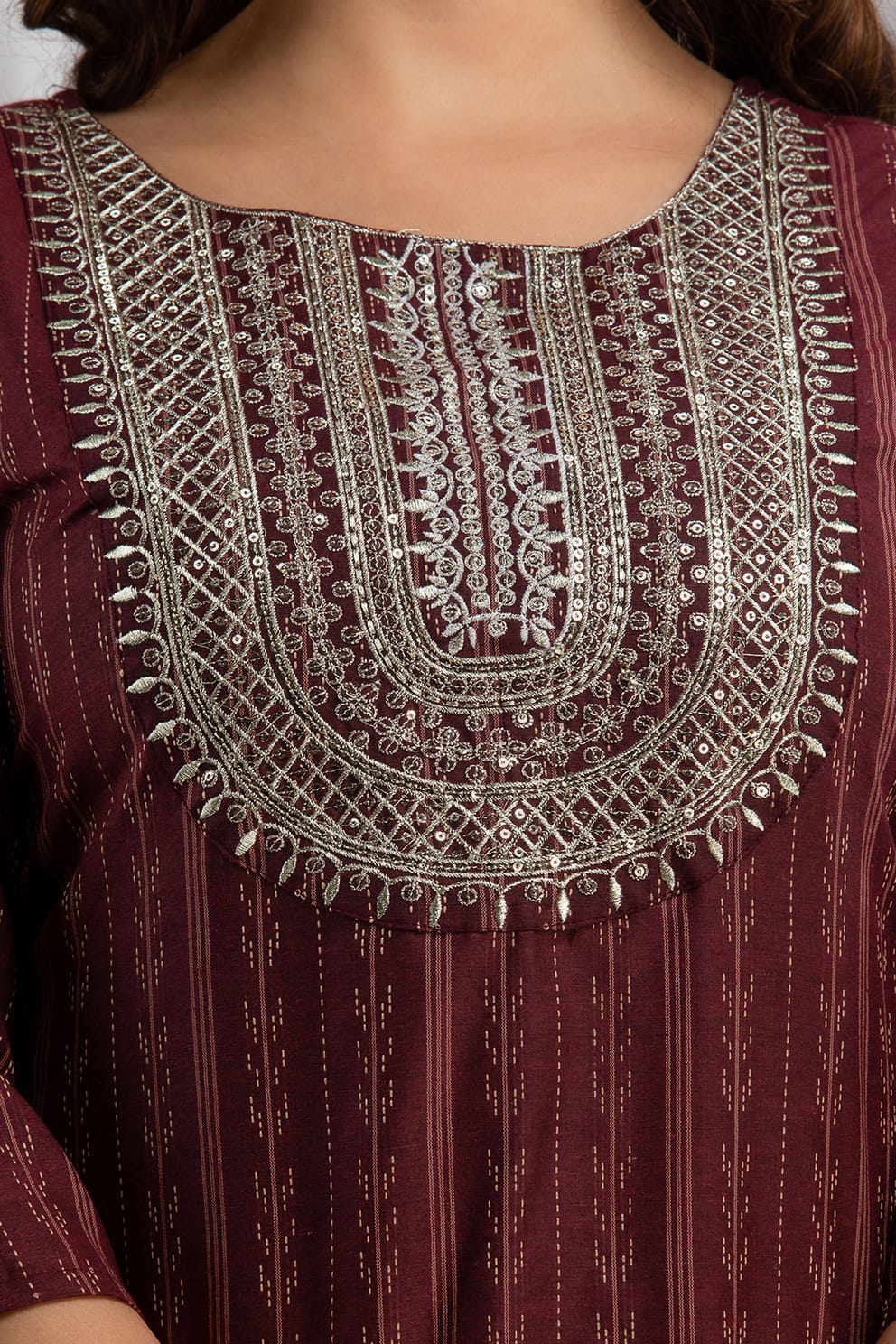 Cotton Woven Kurta with Pant