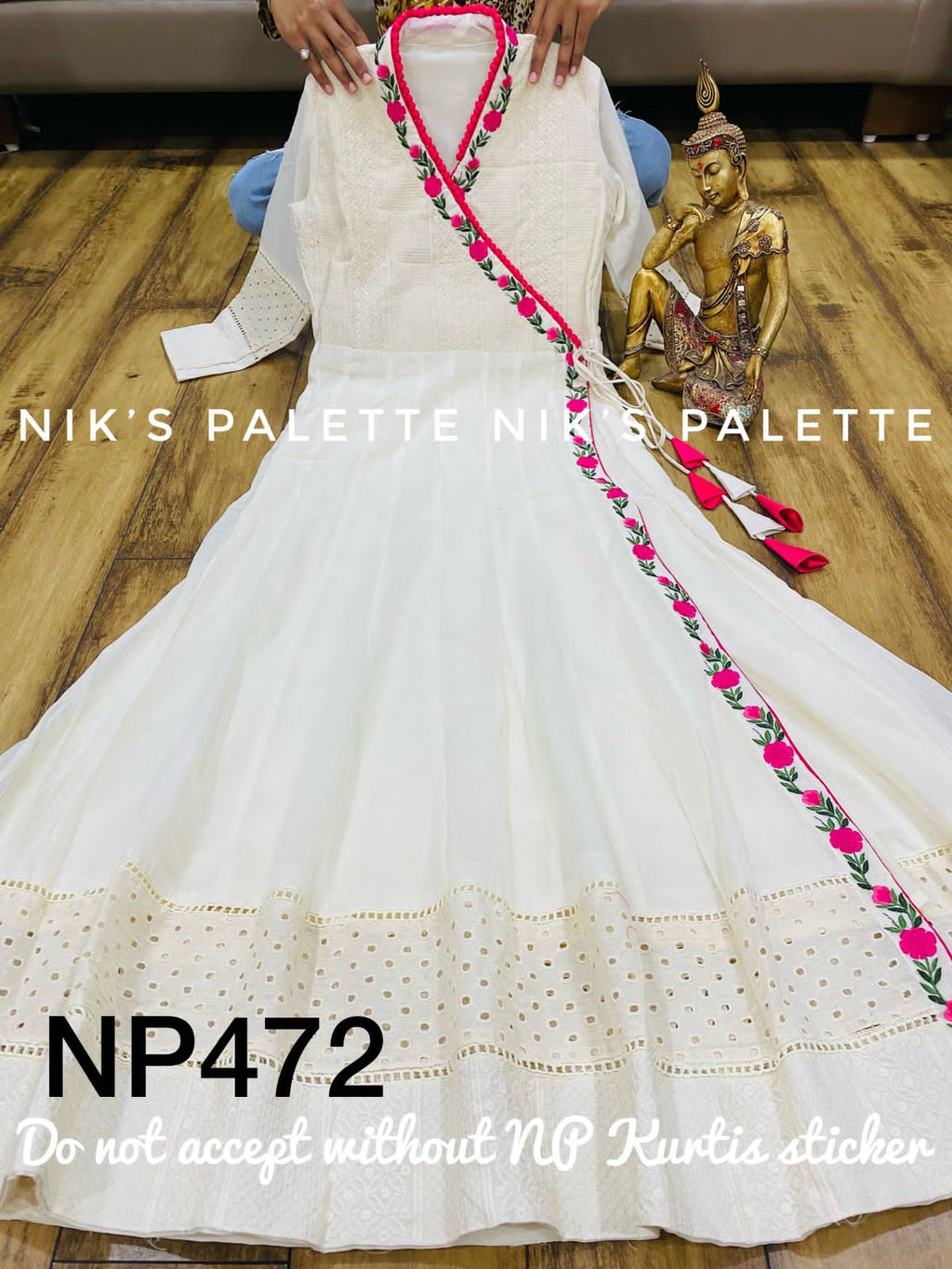 Angrakha Schiffli Gown