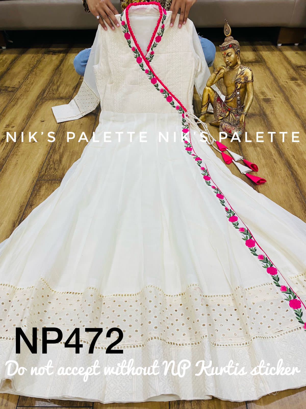 Angrakha Schiffli Gown