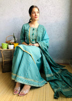 Ethnic Gota work Kurta with Palazzo