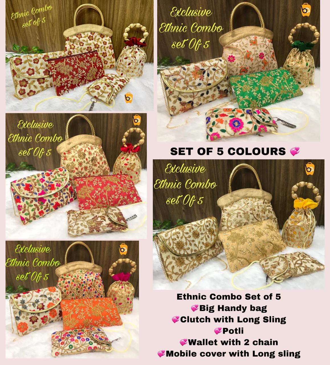 Ethnic Bags set of 5