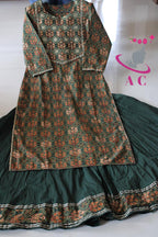 Cotton Printed Stitched Shirt with Palazzo