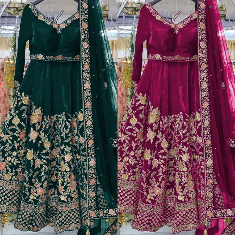 Bridal Viscose Velvet Lehenga Choli