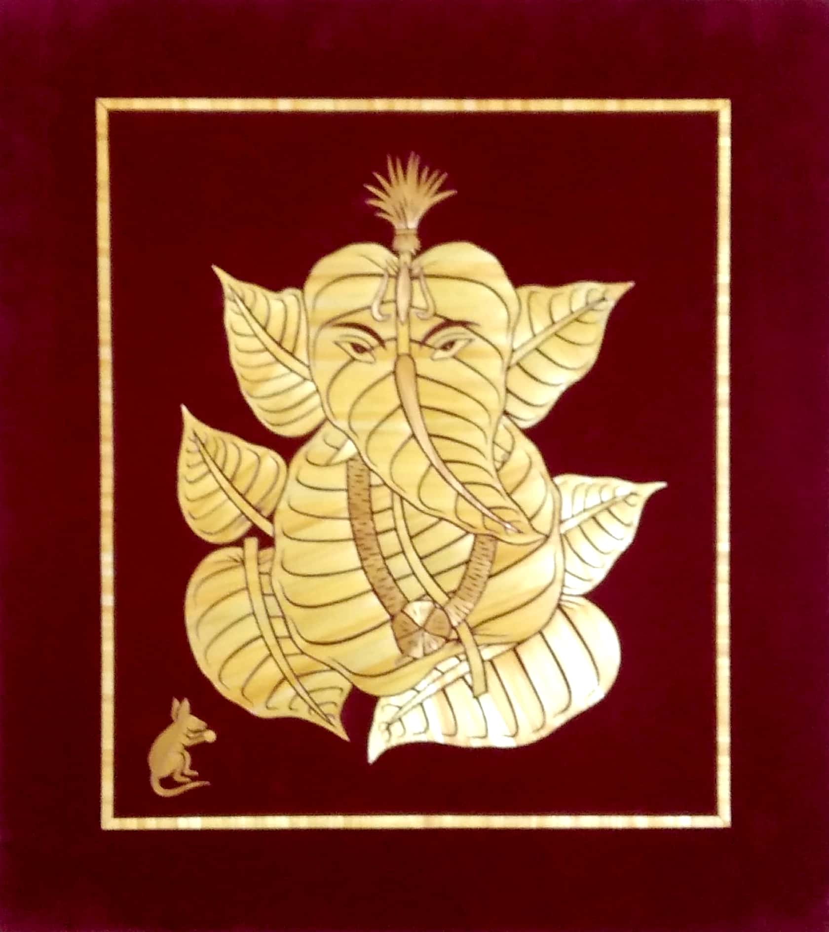 Beautiful Art Work from golden grass of wheat
