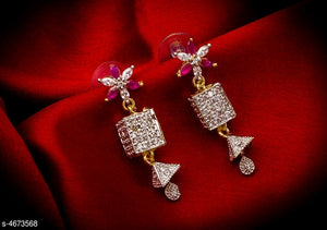 Trendy Gold Plated Women's Earrings M10