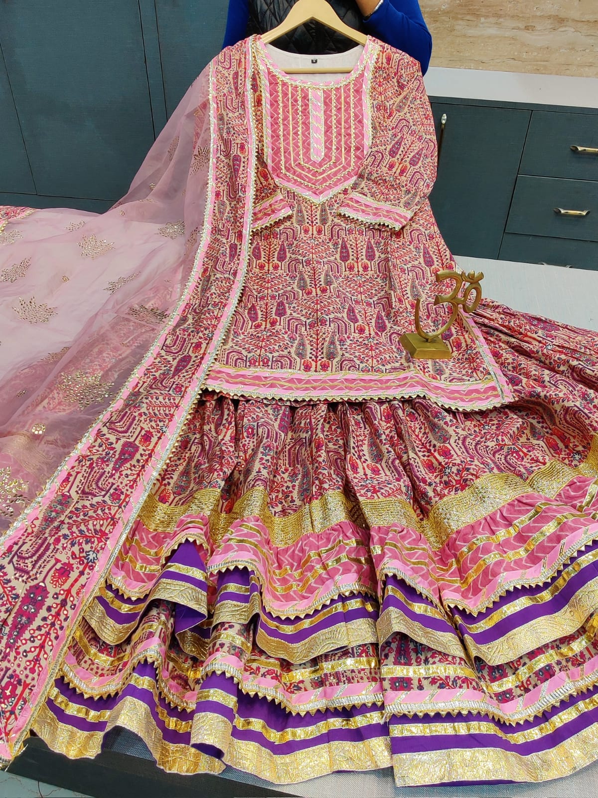 Beautiful Kurti Sharara Set with Gota