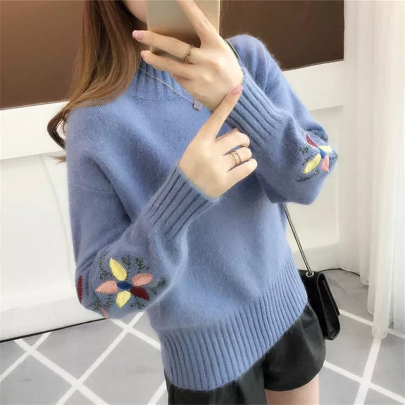 Beautiful Embroidery Sweater tops