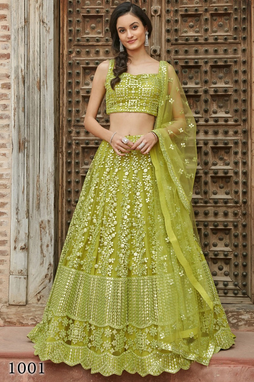 Organza Silk Lehengas