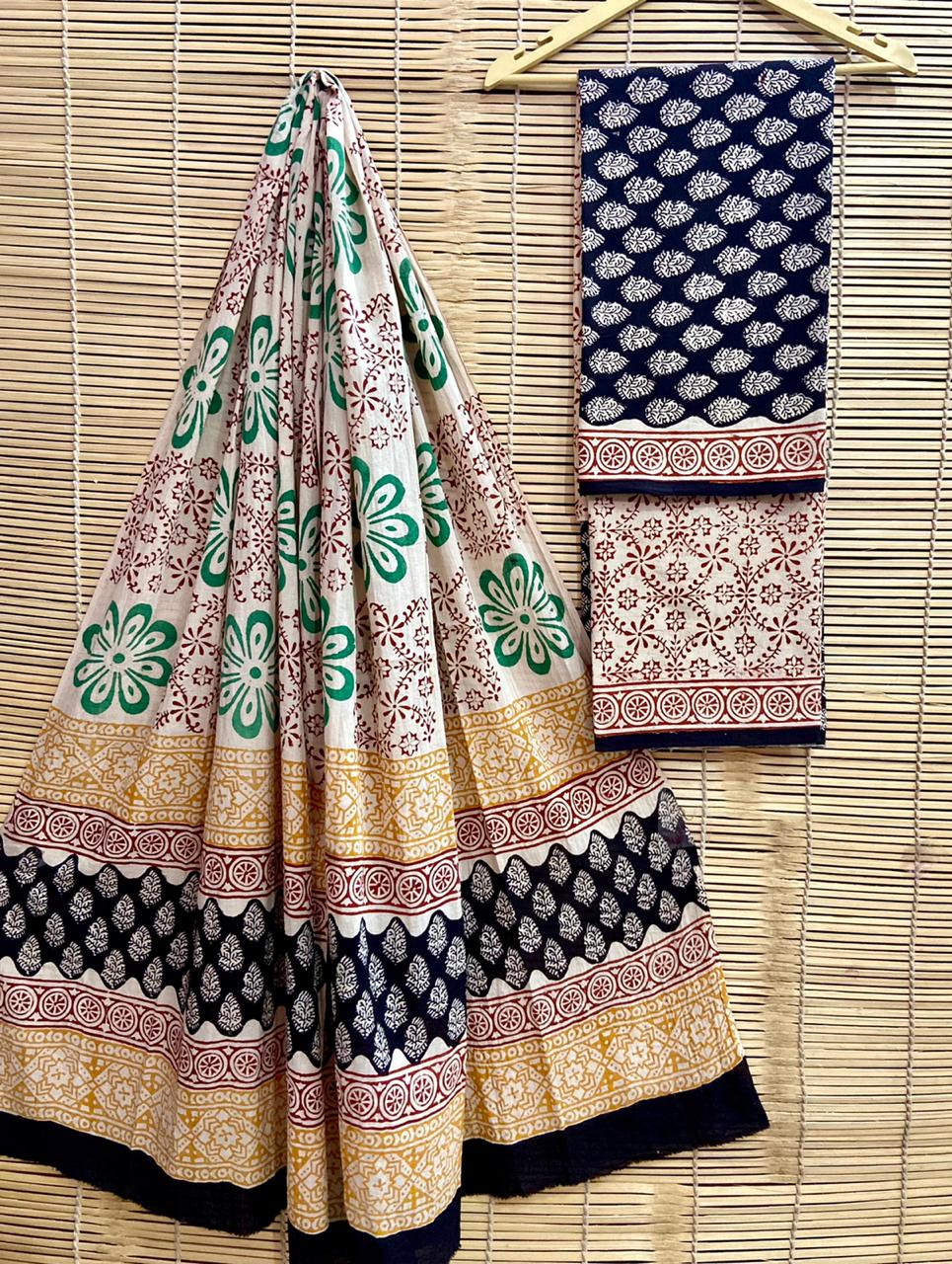 Hand-Block Printed Cotton Suits