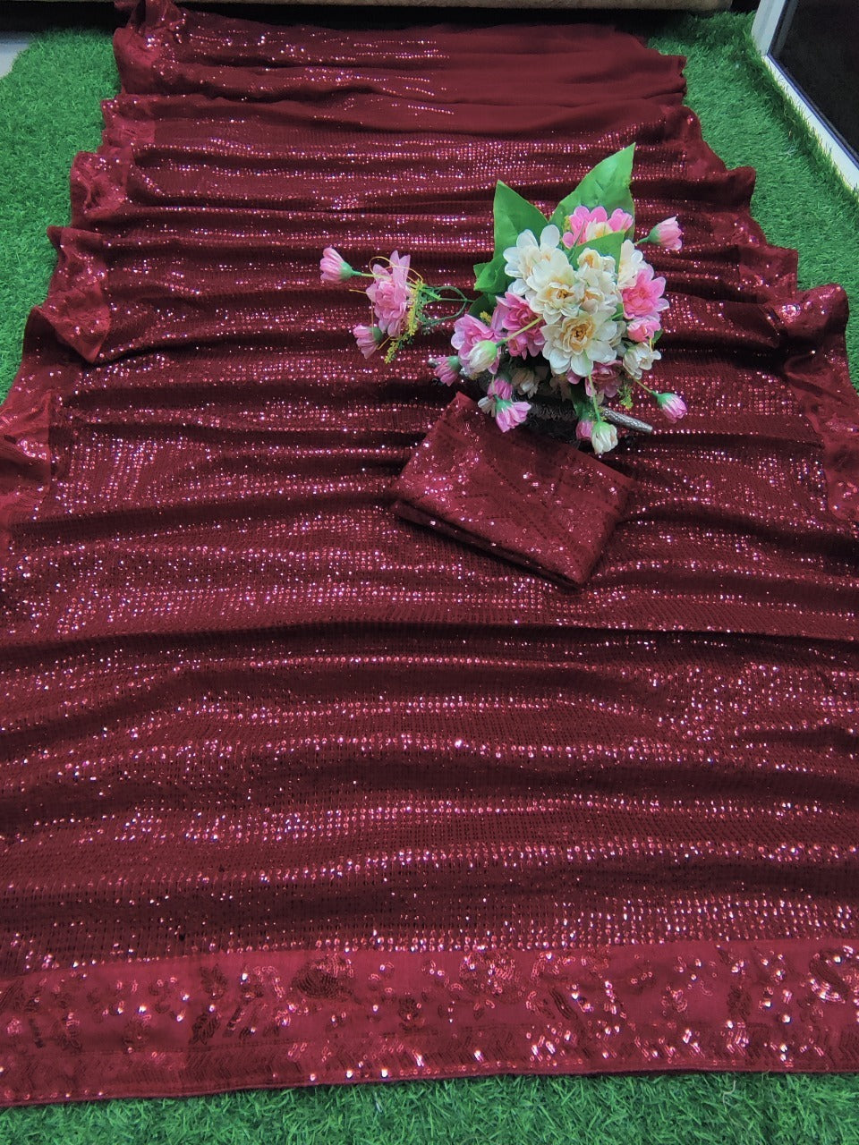 Pretty Sequins Dinner Sarees
