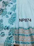 Chanderi Anarkali with swarovski and embroidery