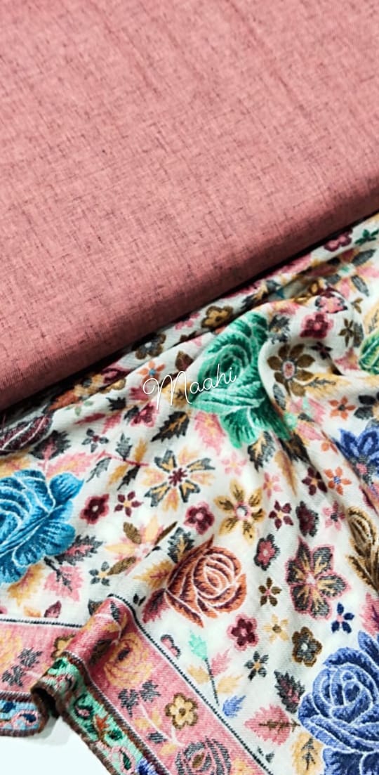 Beautiful Pashmina Suit with Jamawar Shawls