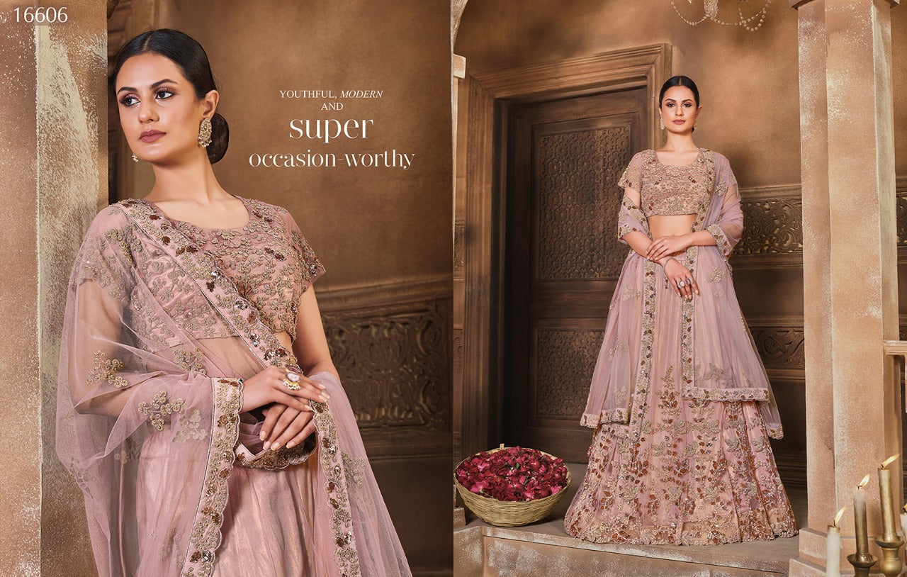 Beautiful Net and Satin Silk Lehengas