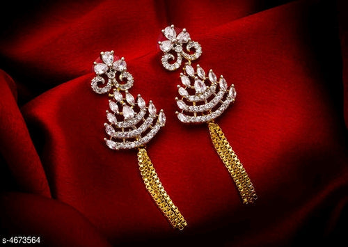 Trendy Gold Plated Women's Earrings M10