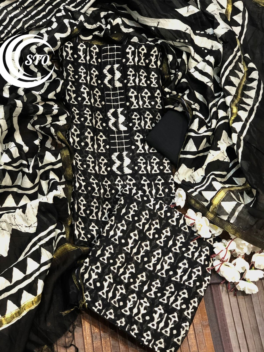 Maheshwari Silk Suits with Cotton Bottom