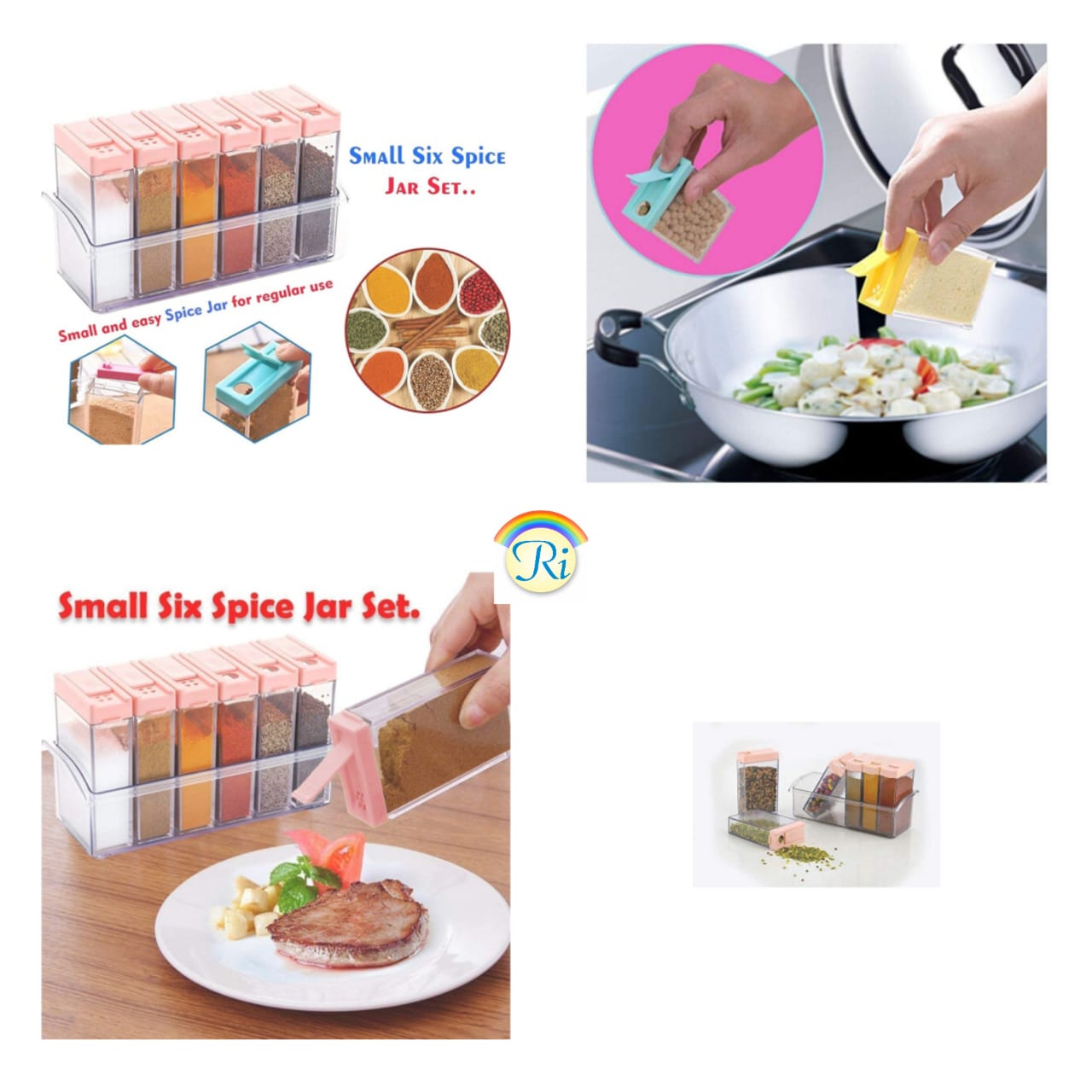 Spice Rack with Spice Jars