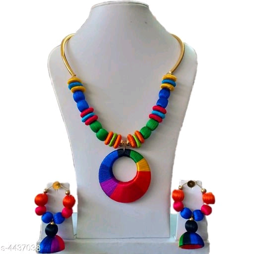 Diva Stylish Silk Thread Jewelry Sets M24
