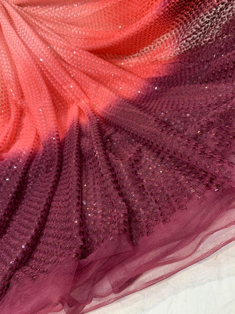 Beautiful Net Embroidered Sarees
