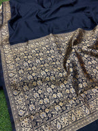 Traditional Black Woven Saree