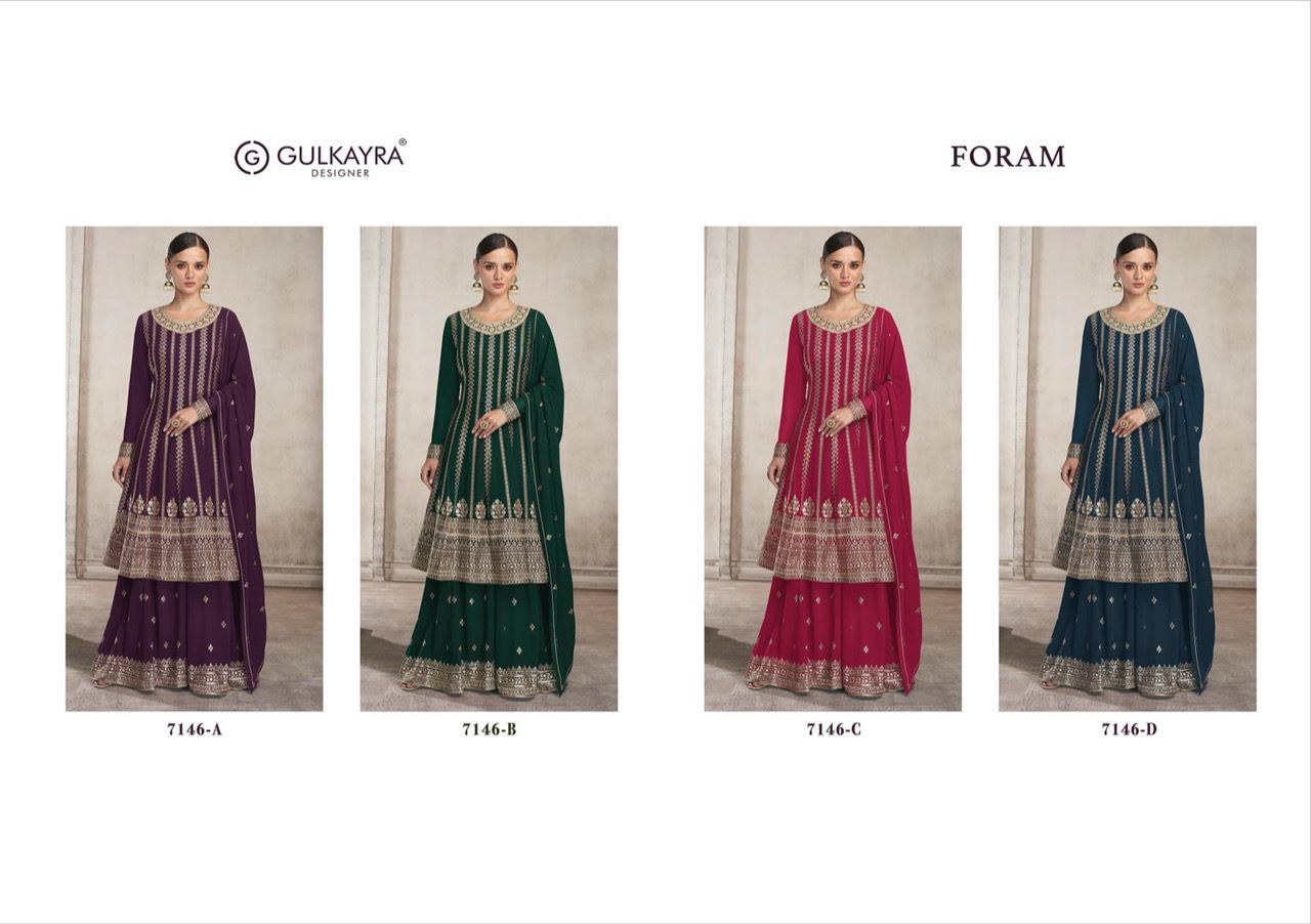 Beautiful Georgette Sharara Stitched