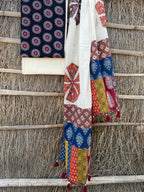 Ajrakh Suits with Applique Dupatta
