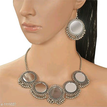 Load image into Gallery viewer, Oxidized Silver Jewelry Set 1