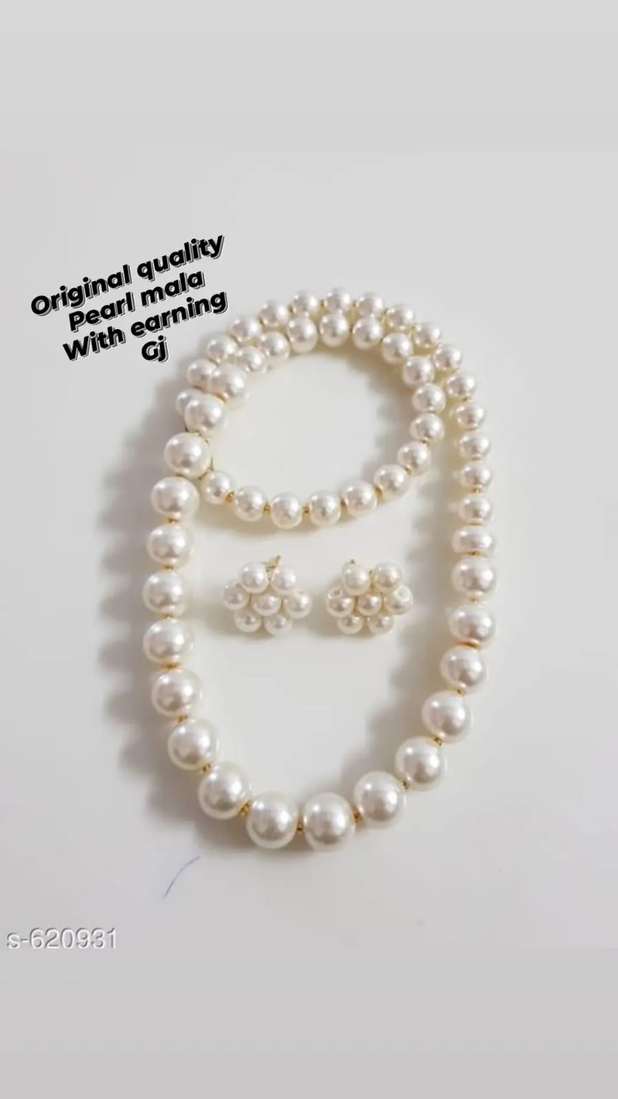 Pearl Mala with Earrings