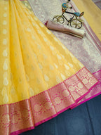 Benarsi Kora Organza Silk Sarees