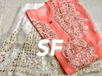 Chikankari Kurti Sharara with gotta patti work
