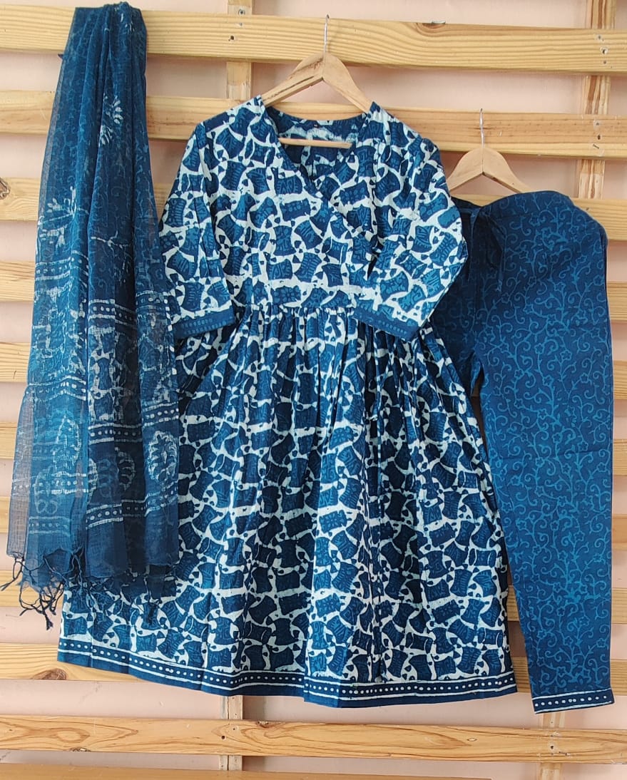 Angrakha Style Organic Cotton Suits