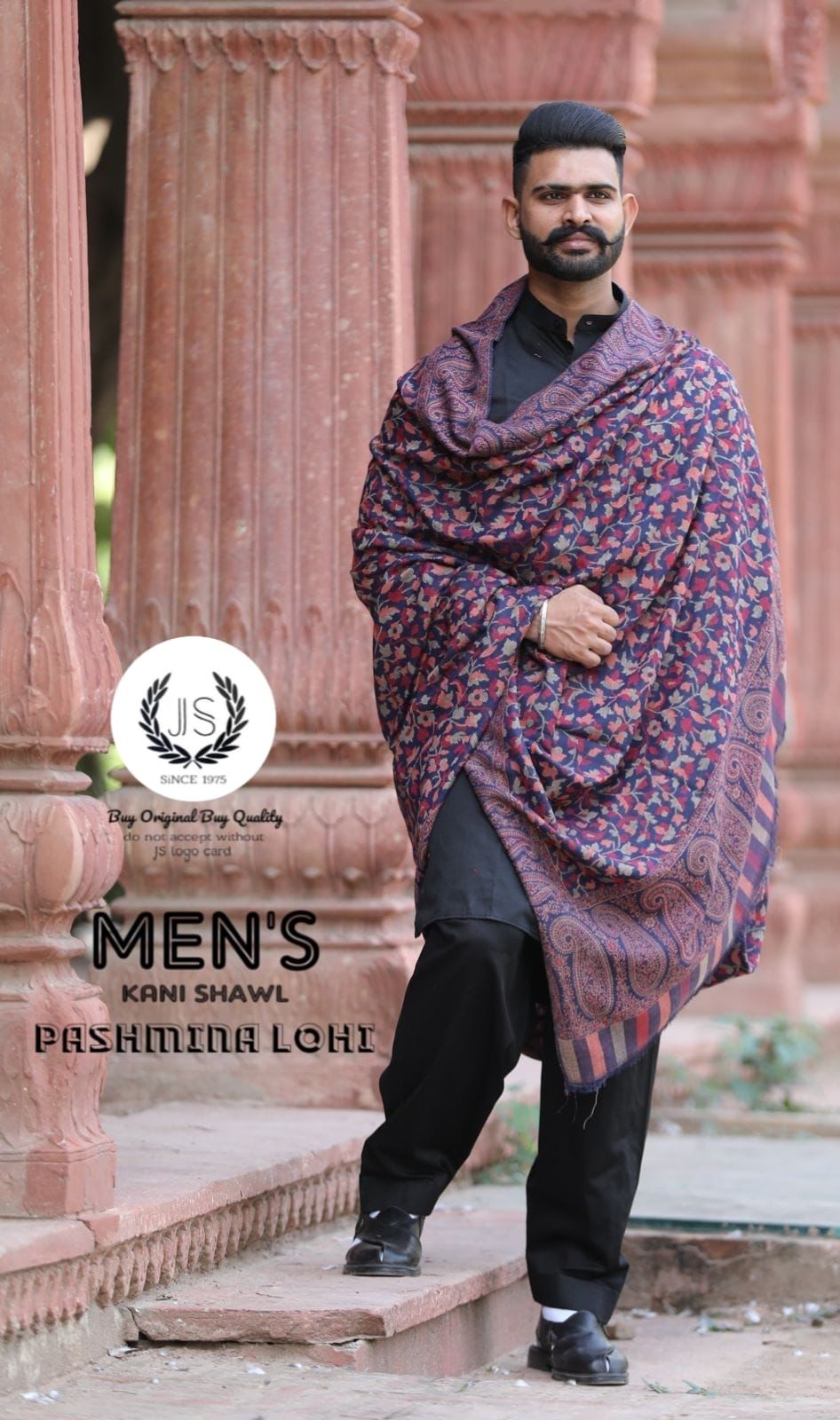Luxury Men's Pashmina(64 Count) Kani Stoles