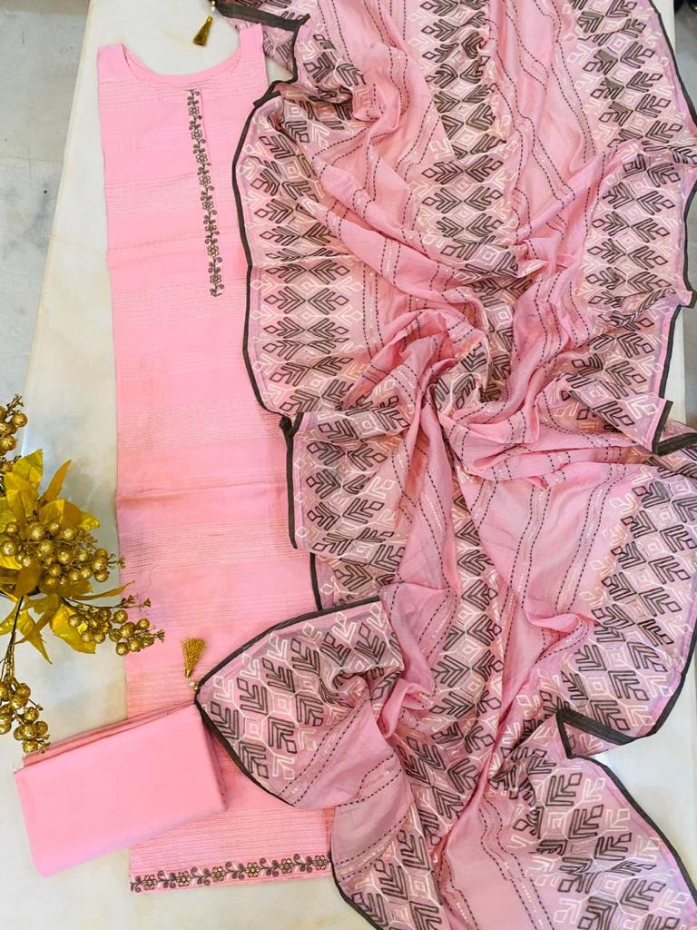 Muslin Embroidery Suit 2