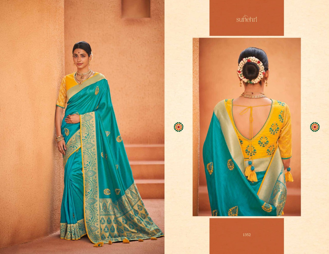 Kundan 3 Fancy Silk Wholesale Sarees 6 Pieces Catalog Catalog